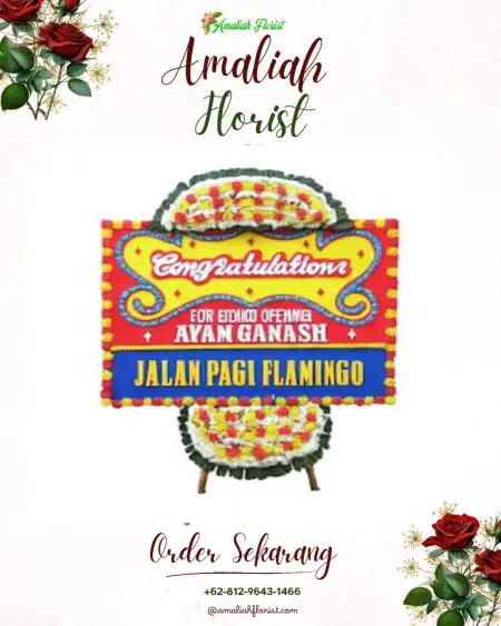 Sewa Papan Bunga Baratan